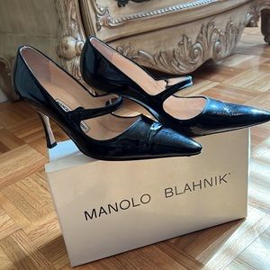 Patent Leather Manolo Blahnik Mary Jane’s.